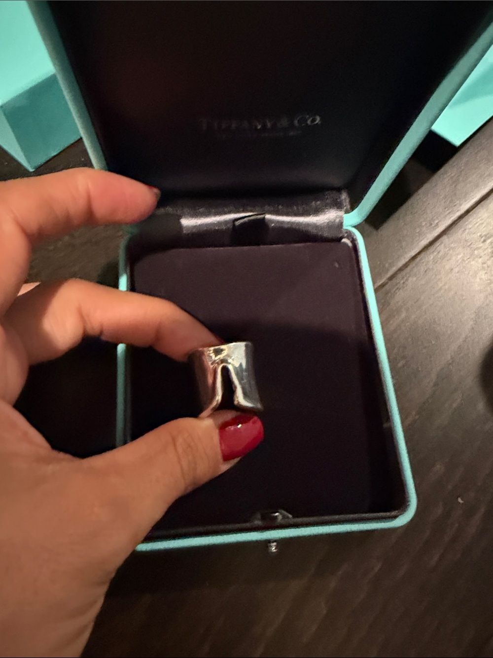 Tiffany & Co. Sculptural Wide Band Ring - Silver